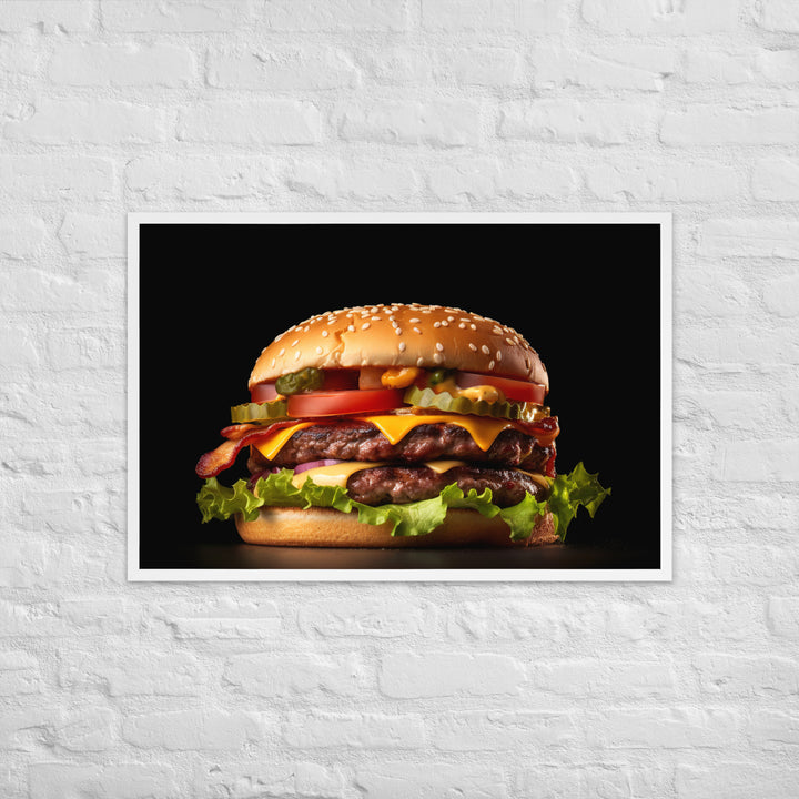 Hamburger Framed poster 🤤 from Yumify.AI