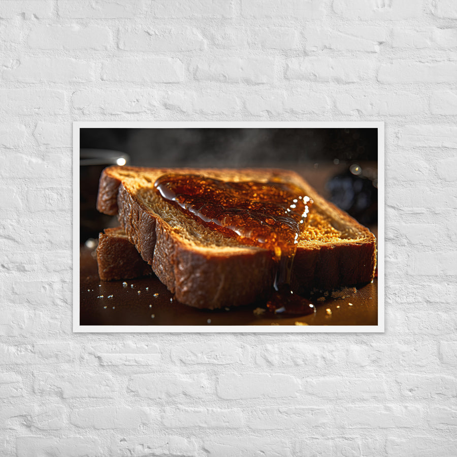 Vegemite on Toast Framed poster 🤤 from Yumify.AI