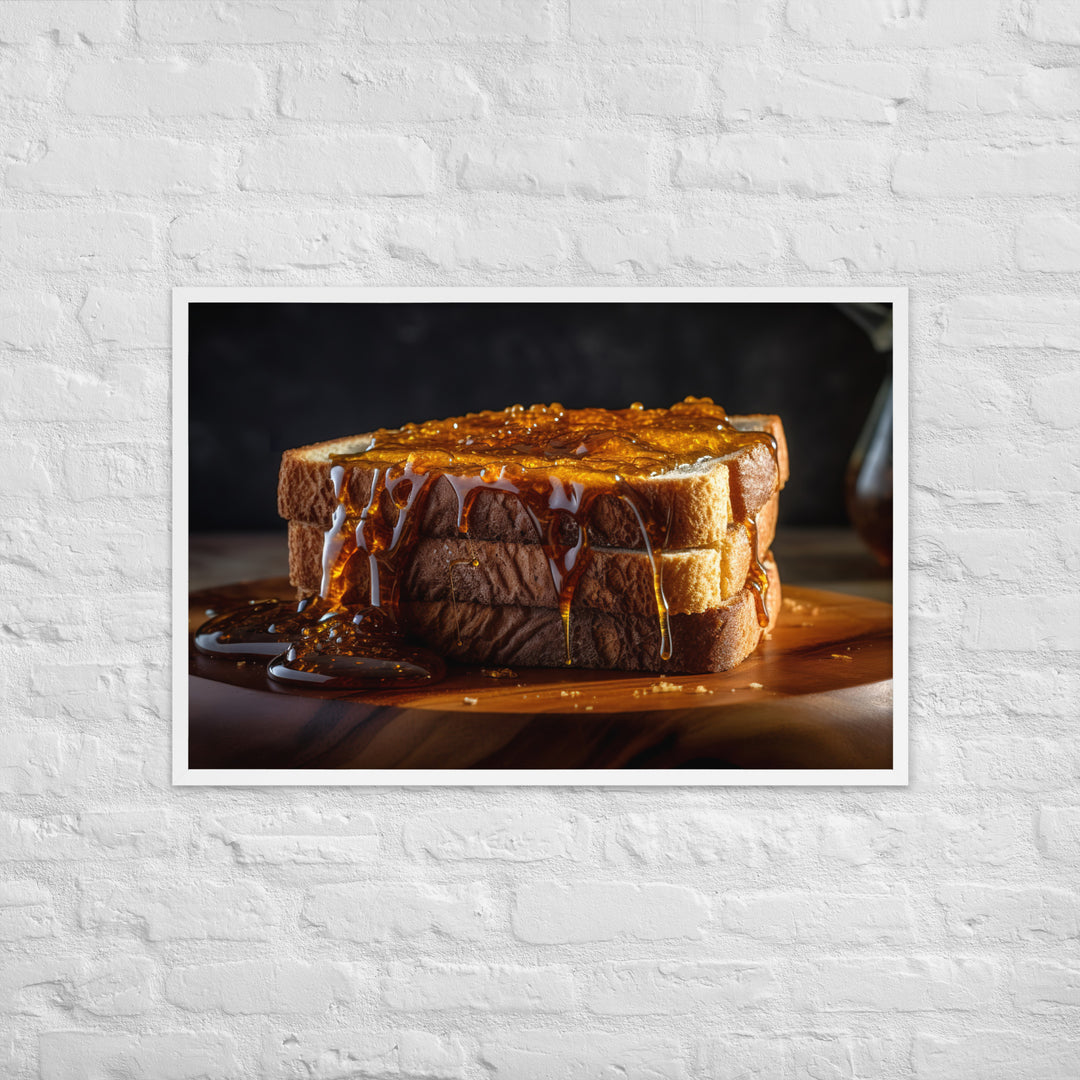 Vegemite on Toast Framed poster 🤤 from Yumify.AI