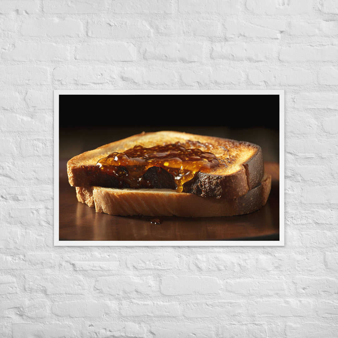 Vegemite on Toast Framed poster 🤤 from Yumify.AI