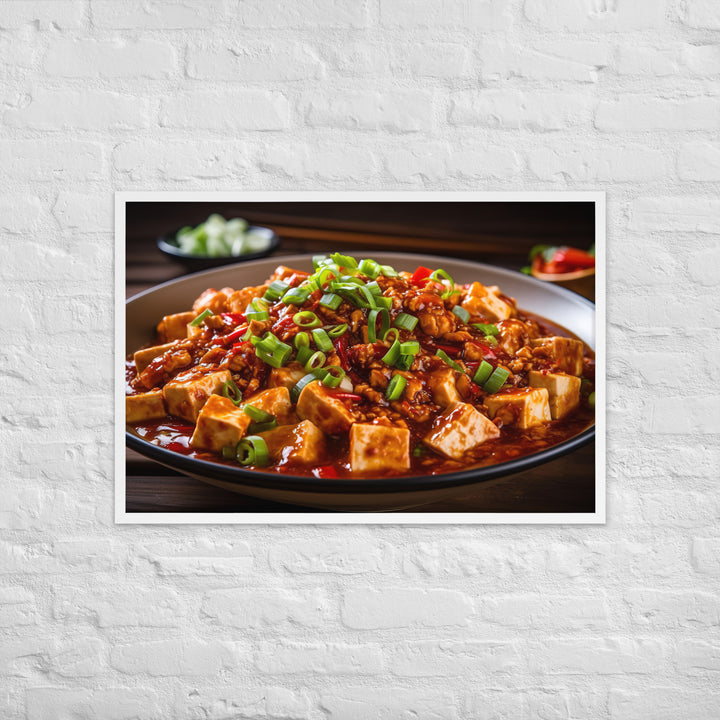 Mapo Tofu Framed poster 🤤 from Yumify.AI