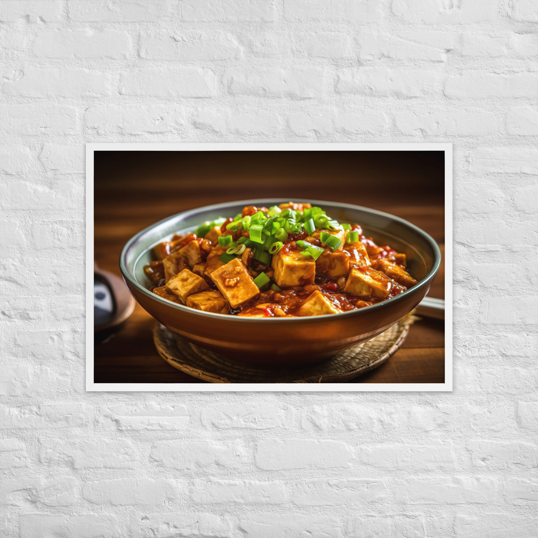 Mapo Tofu Framed poster 🤤 from Yumify.AI