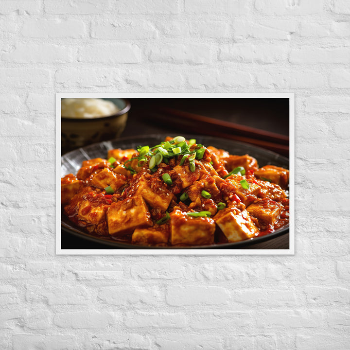 Mapo Tofu Framed poster 🤤 from Yumify.AI