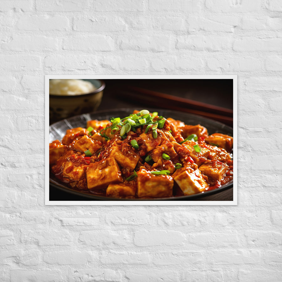 Mapo Tofu Framed poster 🤤 from Yumify.AI