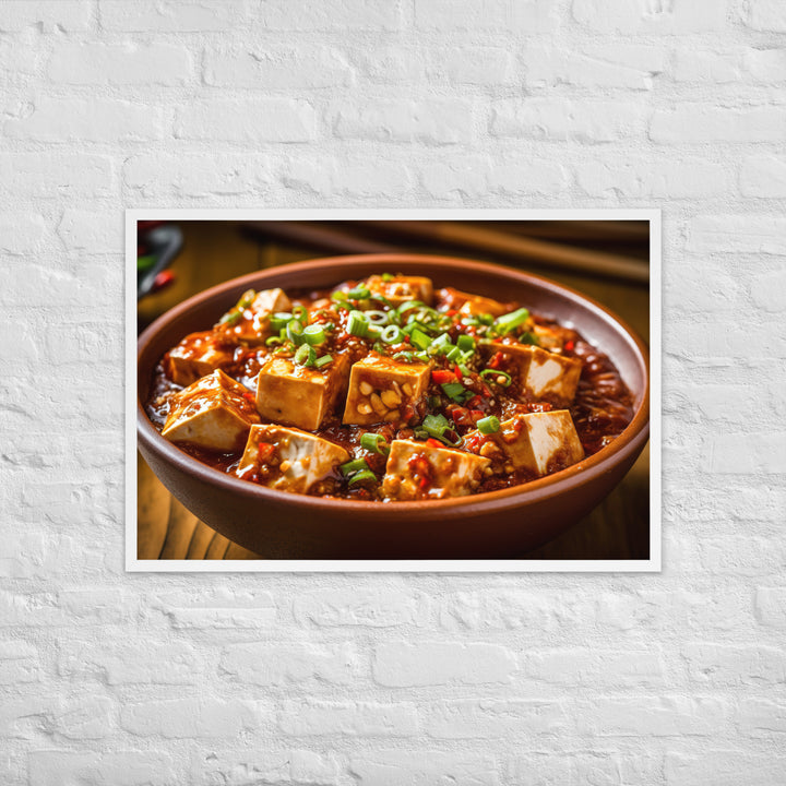 Mapo Tofu Framed poster 🤤 from Yumify.AI