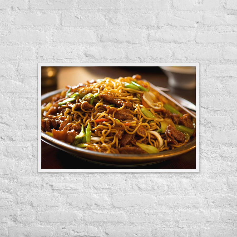 Chow Mein Framed poster 🤤 from Yumify.AI