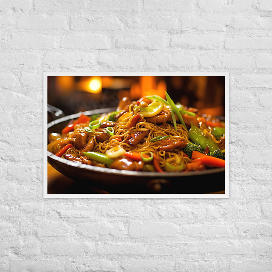 Chow Mein Framed poster 🤤 from Yumify.AI