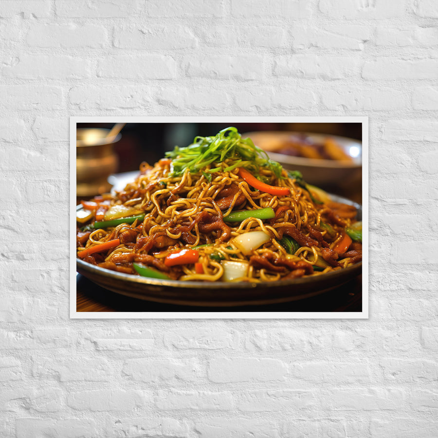 Chow Mein Framed poster 🤤 from Yumify.AI