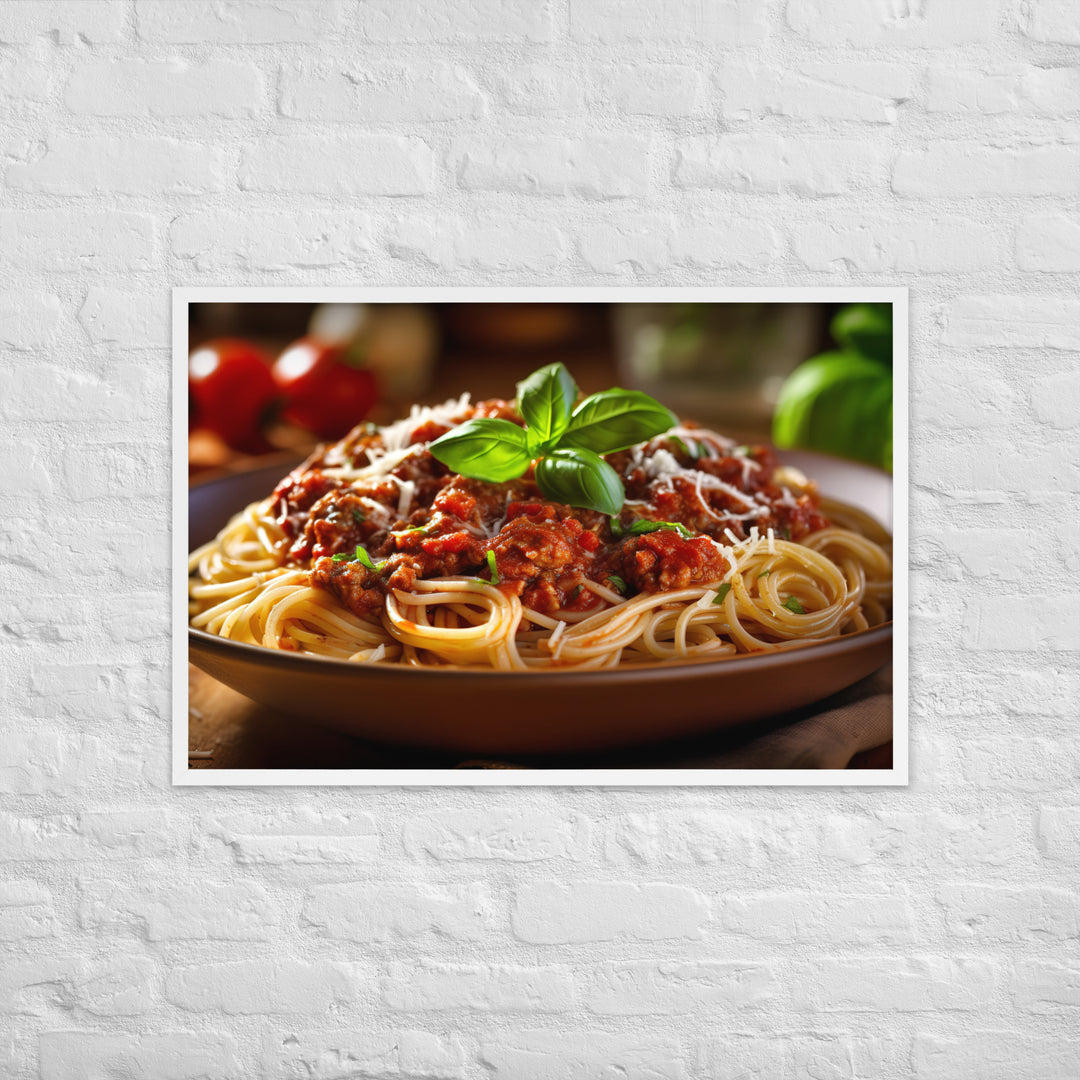 Spaghetti Bolognese Framed poster 🤤 from Yumify.AI