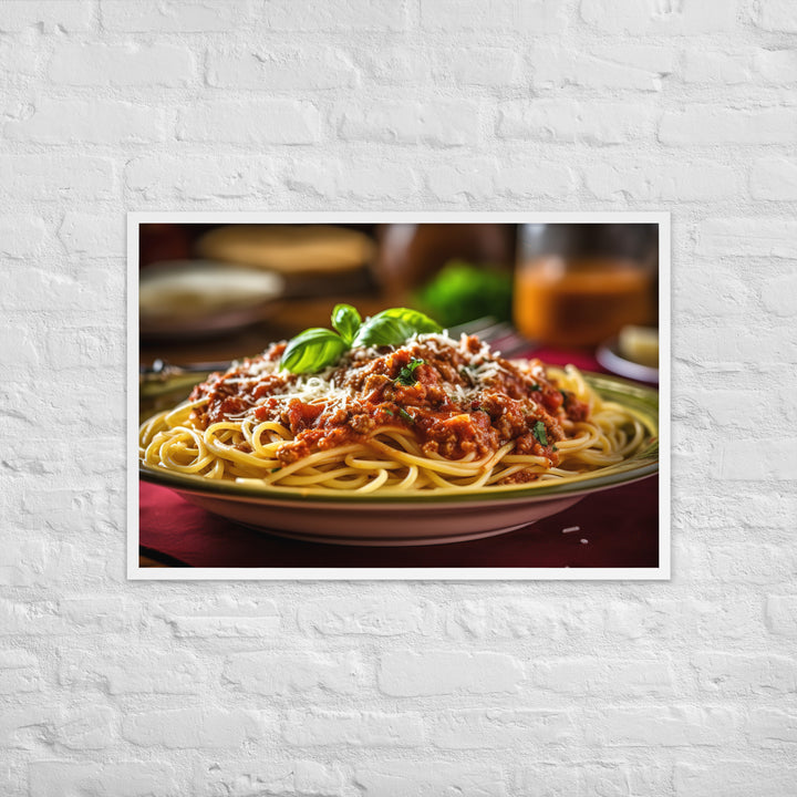 Spaghetti Bolognese Framed poster 🤤 from Yumify.AI