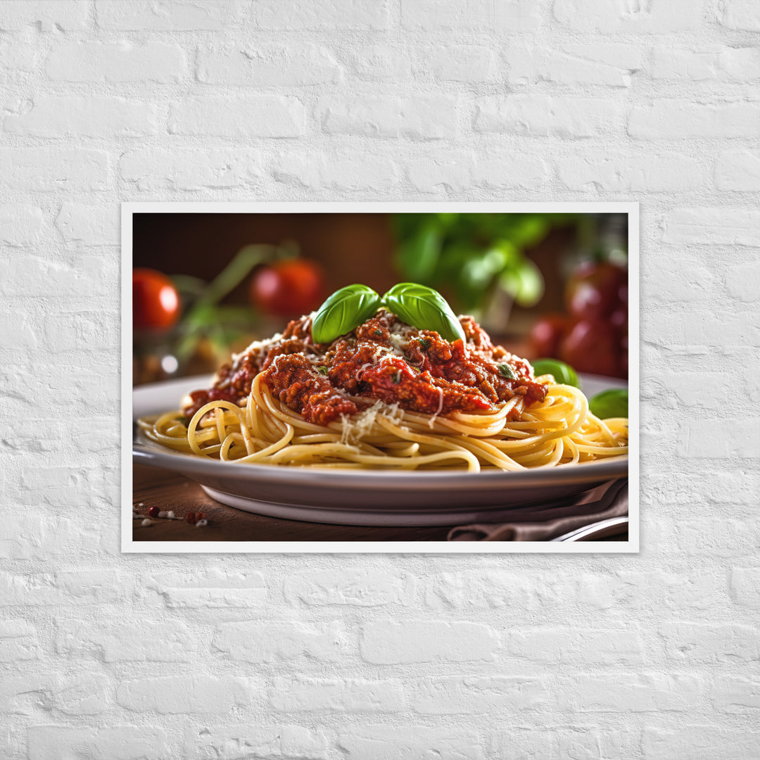 Spaghetti Bolognese Framed poster 🤤 from Yumify.AI