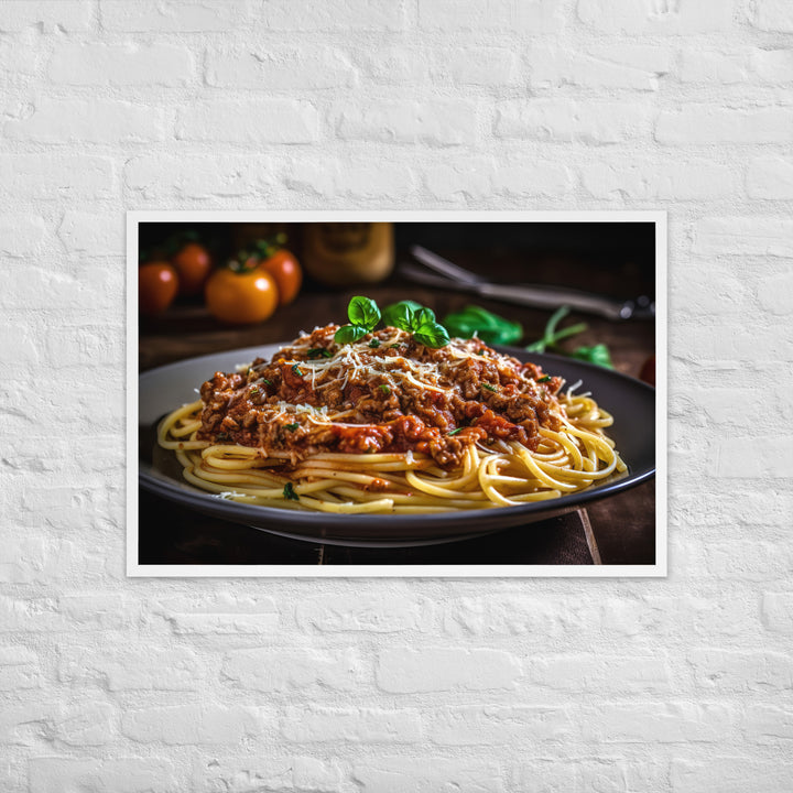 Spaghetti Bolognese Framed poster 🤤 from Yumify.AI