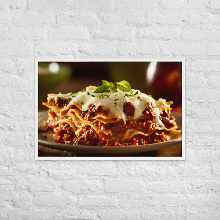 Lasagna Framed poster 🤤 from Yumify.AI