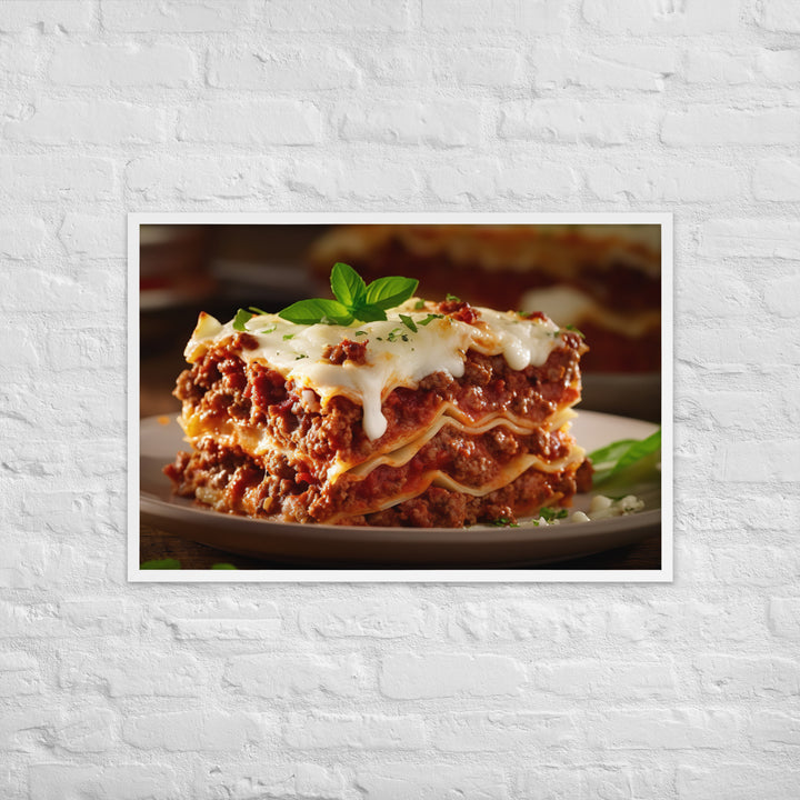 Lasagna Framed poster 🤤 from Yumify.AI