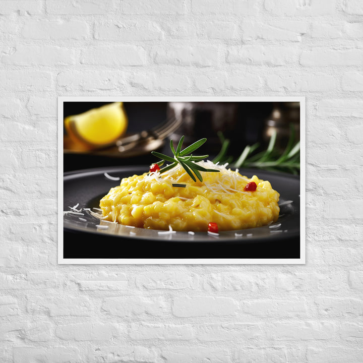 Risotto alla Milanese Framed poster 🤤 from Yumify.AI