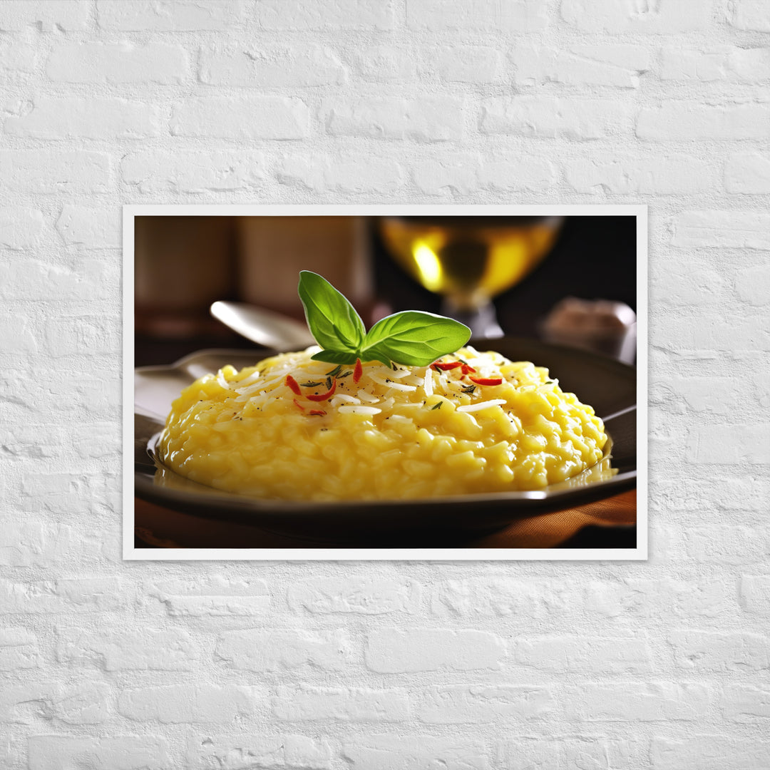 Risotto alla Milanese Framed poster 🤤 from Yumify.AI