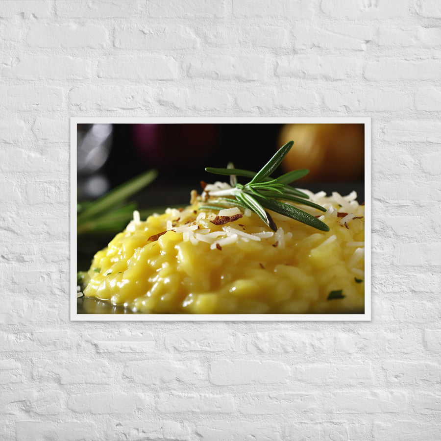 Risotto alla Milanese Framed poster 🤤 from Yumify.AI
