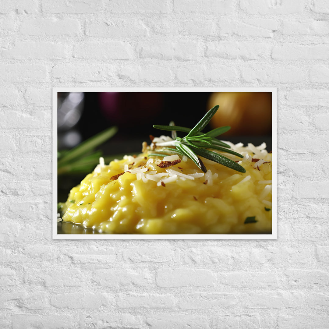 Risotto alla Milanese Framed poster 🤤 from Yumify.AI