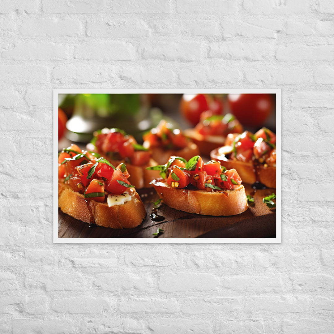 Bruschetta Framed poster 🤤 from Yumify.AI