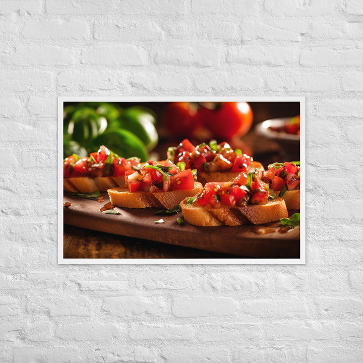 Bruschetta Framed poster 🤤 from Yumify.AI