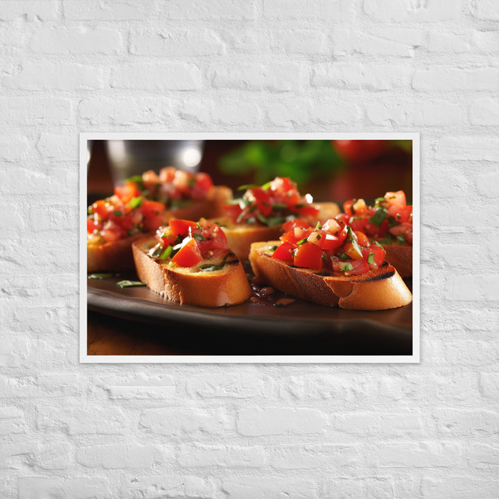 Bruschetta Framed poster 🤤 from Yumify.AI