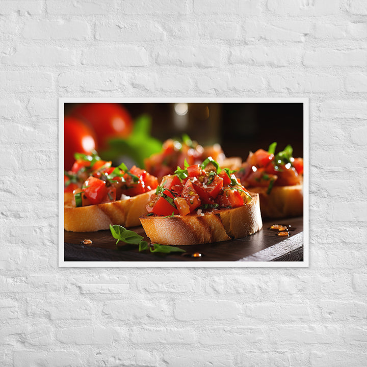 Bruschetta Framed poster 🤤 from Yumify.AI