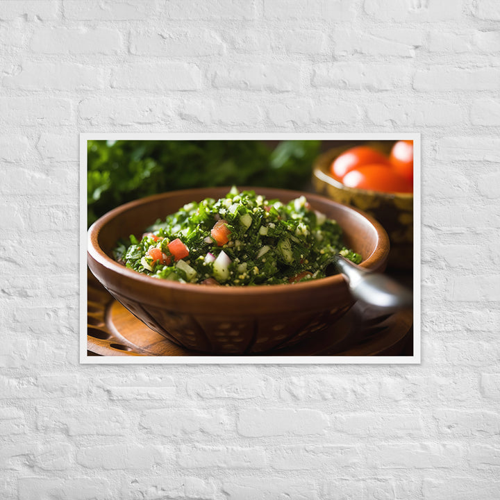 Tabbouleh Framed poster 🤤 from Yumify.AI