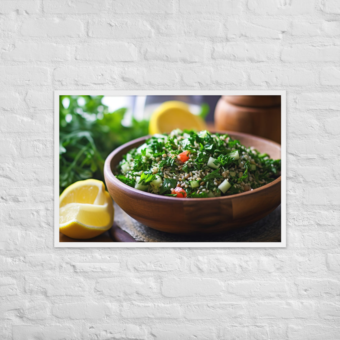 Tabbouleh Framed poster 🤤 from Yumify.AI