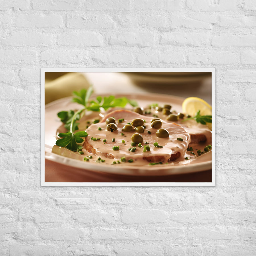 Vitello Tonnato Framed poster 🤤 from Yumify.AI