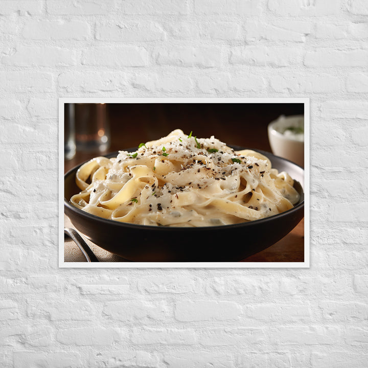 Fettuccine Alfredo Framed poster 🤤 from Yumify.AI