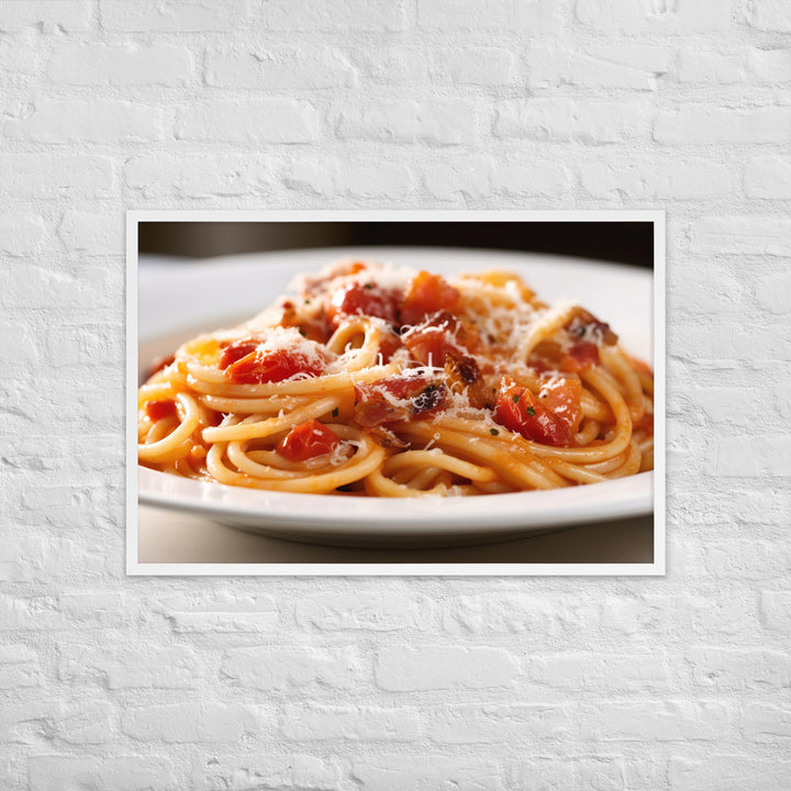 Amatriciana Framed poster 🤤 from Yumify.AI