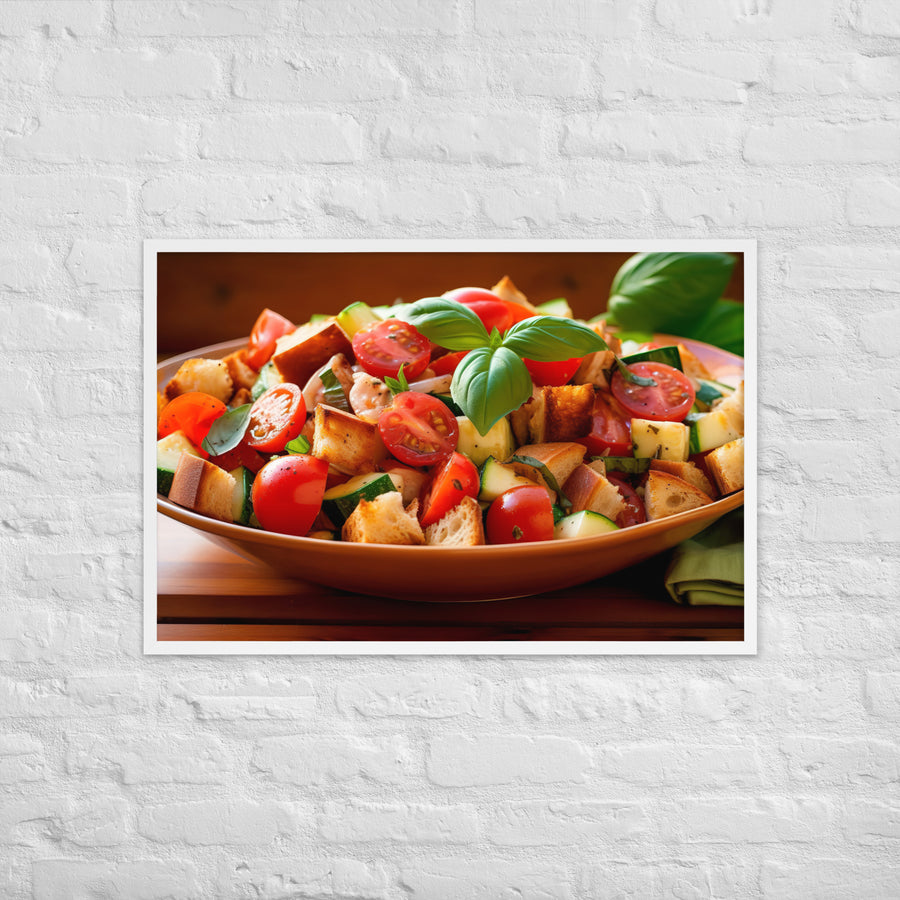 Panzanella Framed poster 🤤 from Yumify.AI