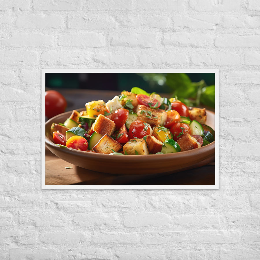 Panzanella Framed poster 🤤 from Yumify.AI