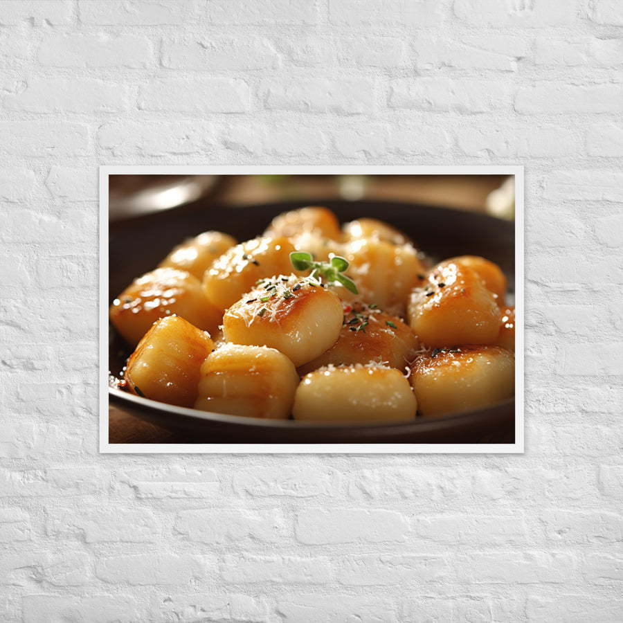 Gnocchi Framed poster 🤤 from Yumify.AI