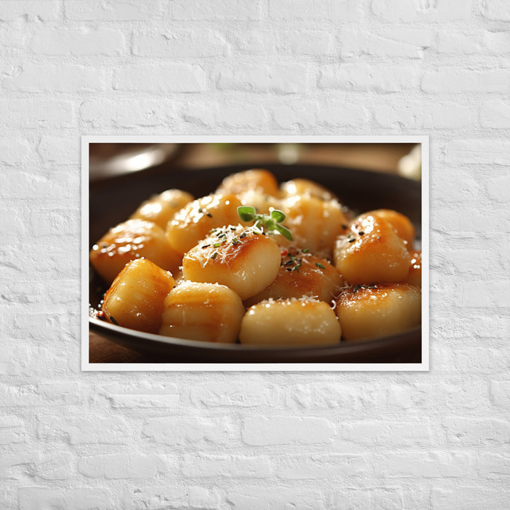 Gnocchi Framed poster 🤤 from Yumify.AI