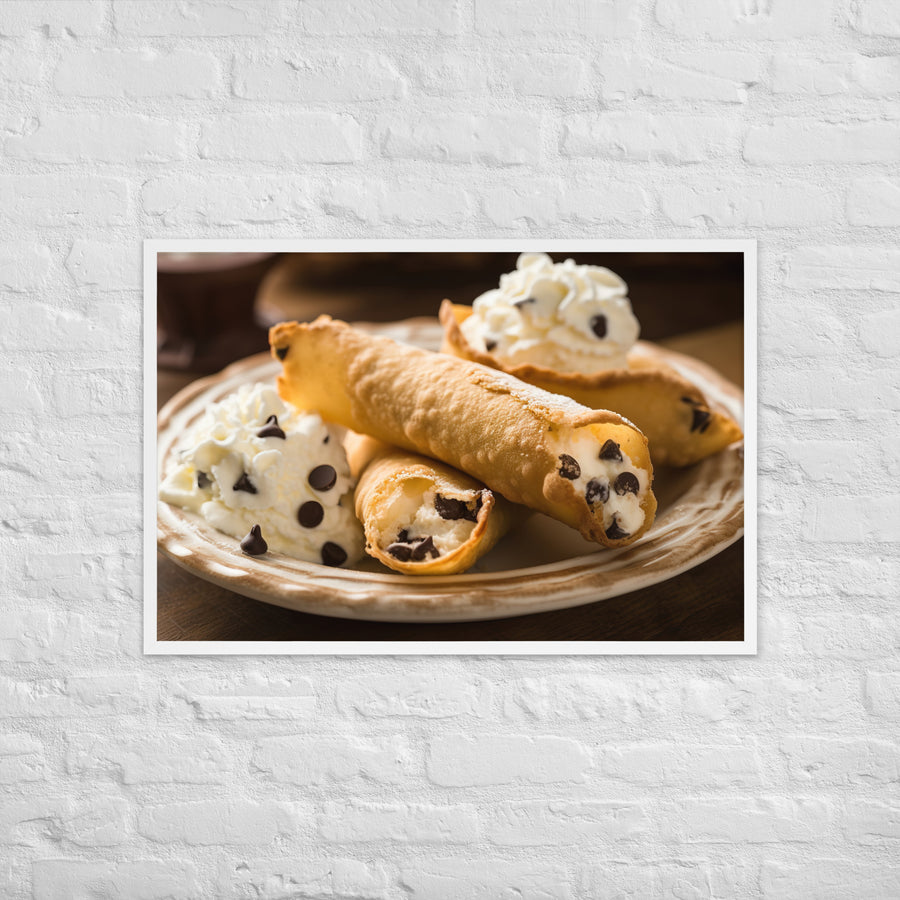 Cannoli Framed poster 🤤 from Yumify.AI