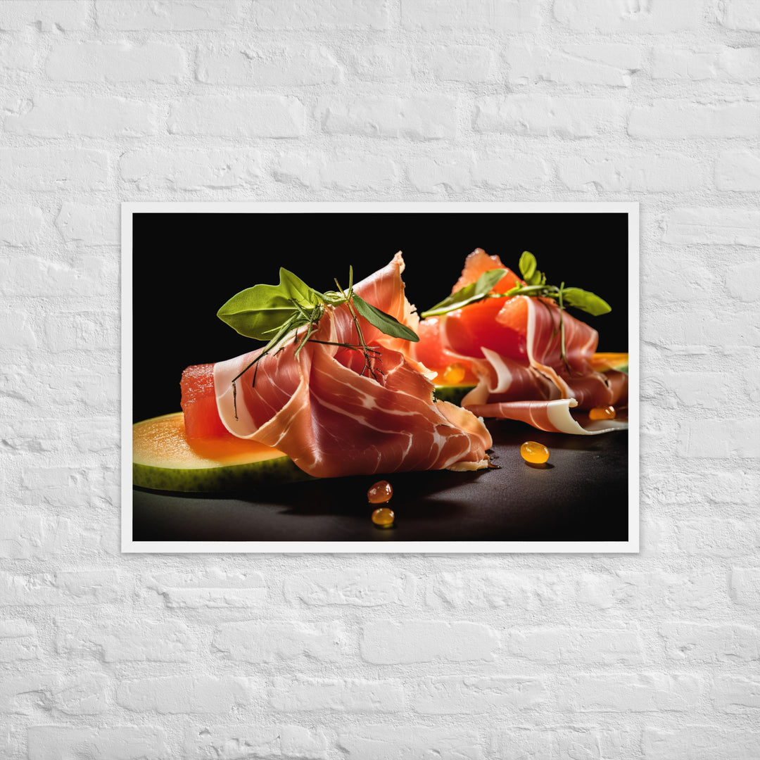 Prosciutto e Melone Framed poster 🤤 from Yumify.AI