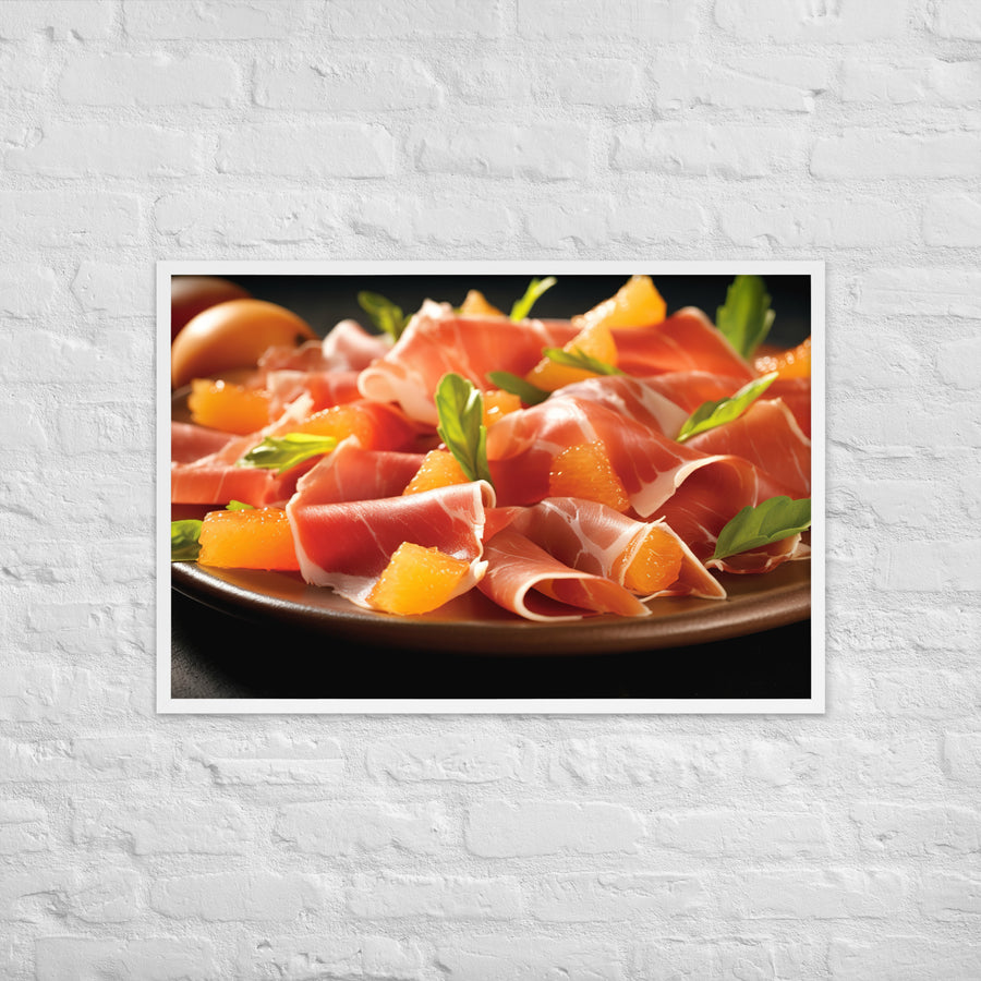 Prosciutto e Melone Framed poster 🤤 from Yumify.AI