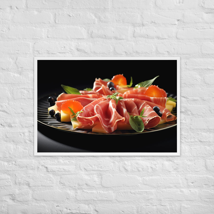 Prosciutto e Melone Framed poster 🤤 from Yumify.AI