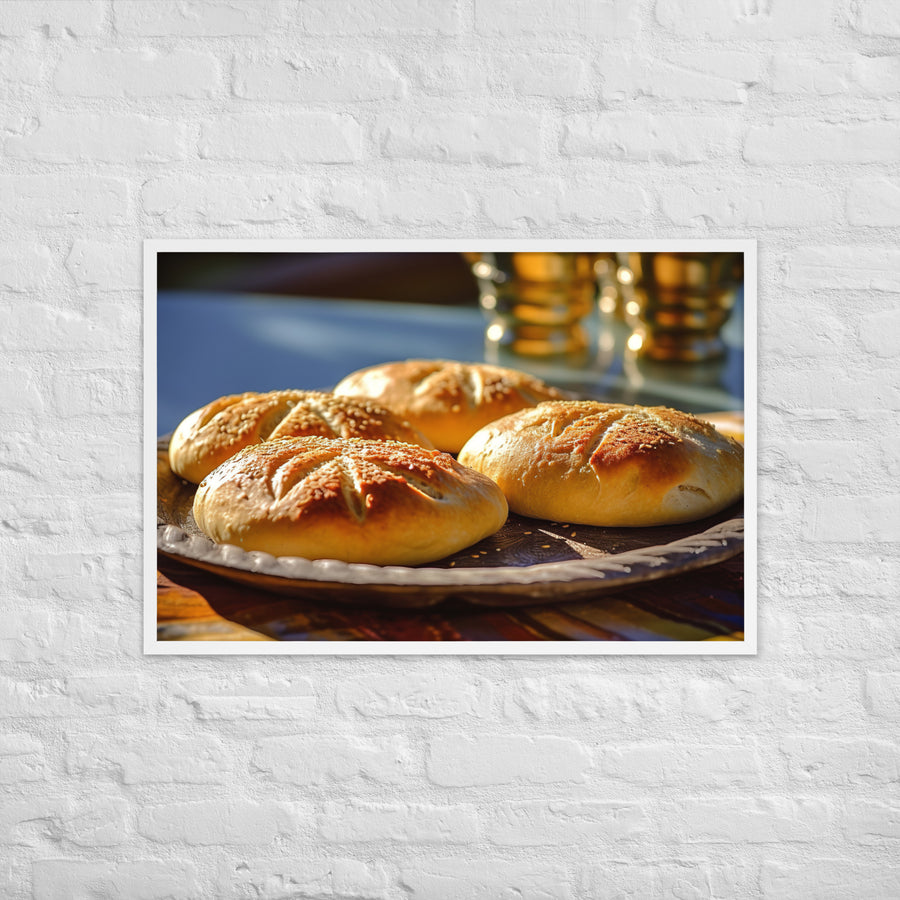 Moroccan Bread Framed poster 🤤 from Yumify.AI
