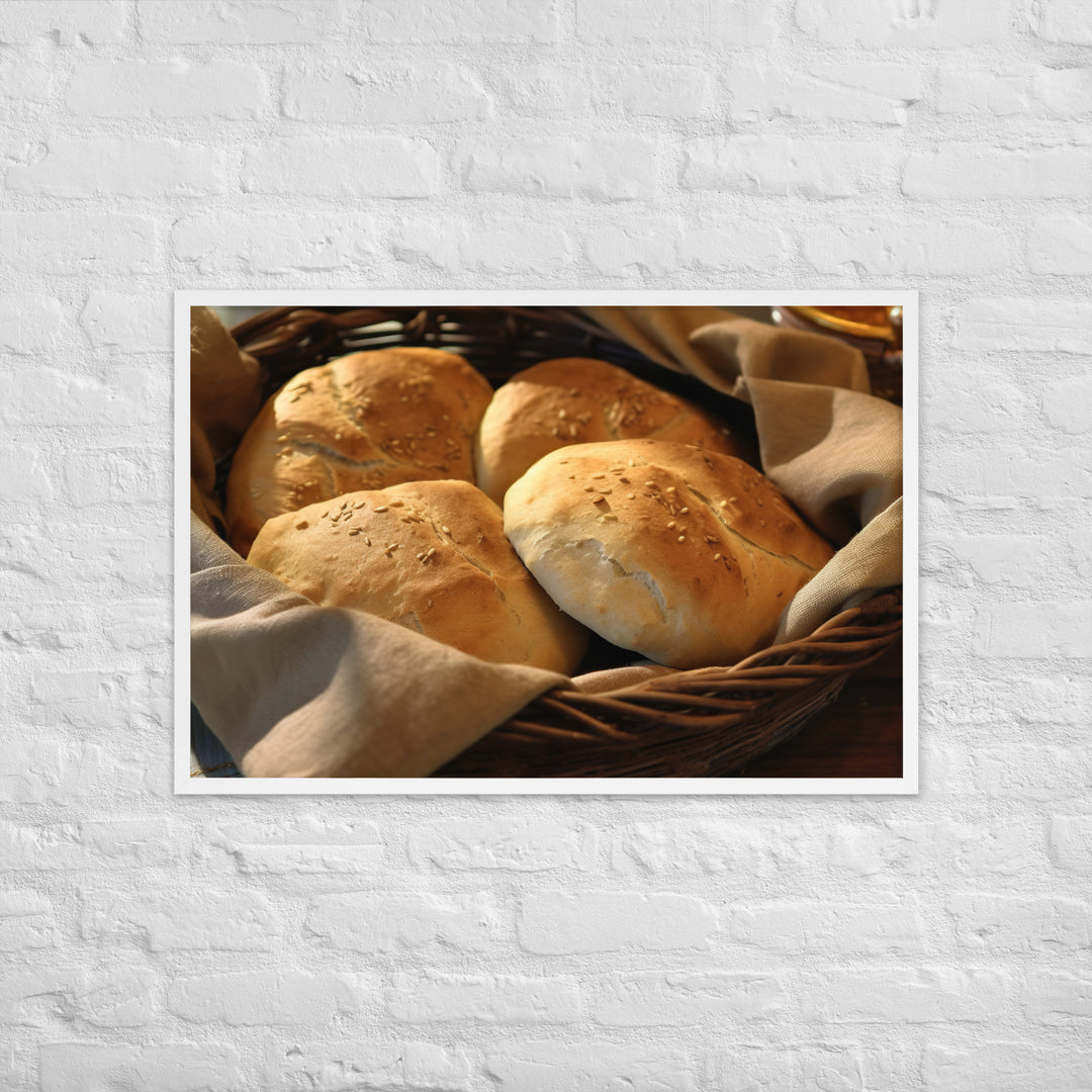 Moroccan Bread Framed poster 🤤 from Yumify.AI