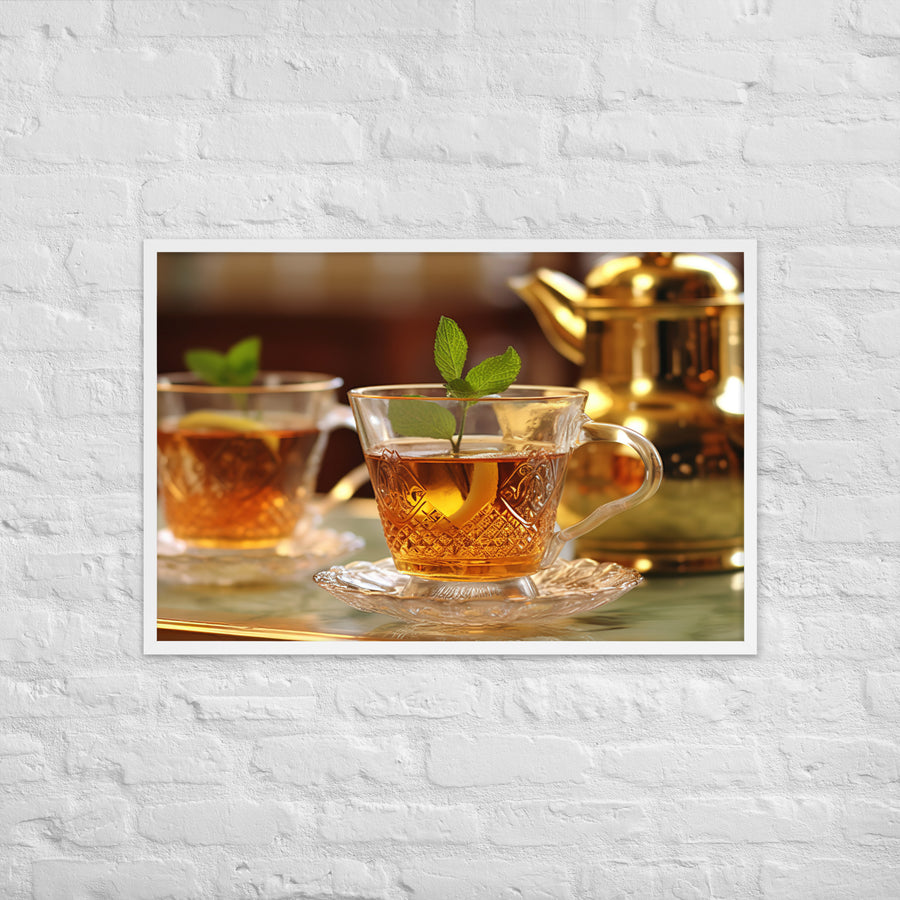 Moroccan Mint Tea Framed poster 🤤 from Yumify.AI