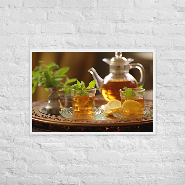 Moroccan Mint Tea Framed poster 🤤 from Yumify.AI