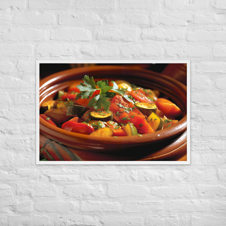 Vegetable Tagine Framed poster 🤤 from Yumify.AI