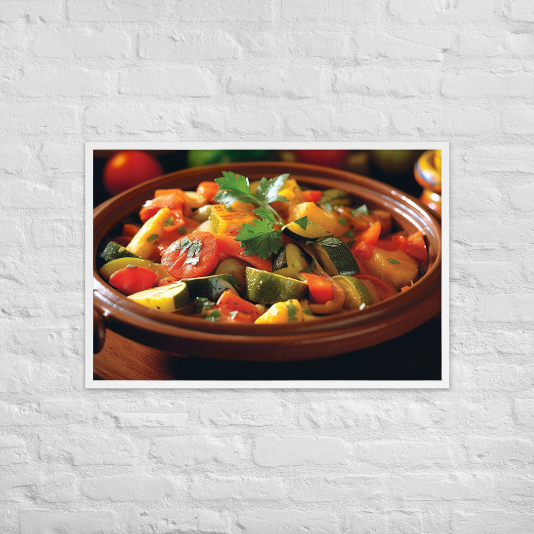 Vegetable Tagine Framed poster 🤤 from Yumify.AI