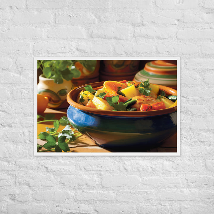 Vegetable Tagine Framed poster 🤤 from Yumify.AI