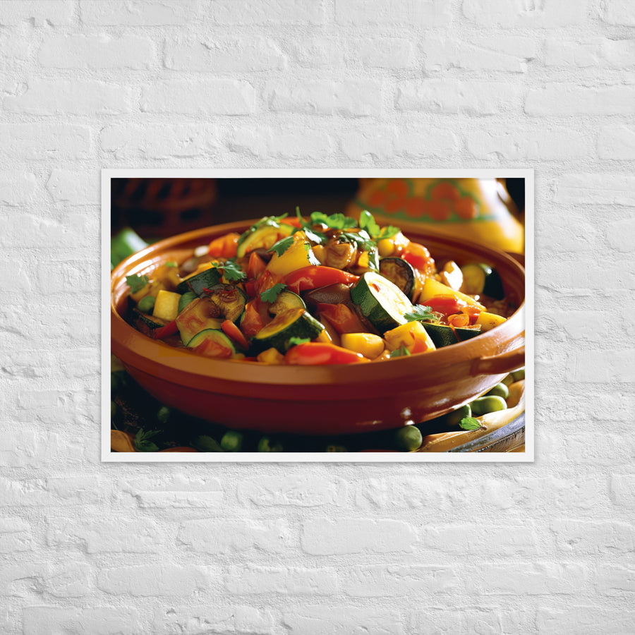 Vegetable Tagine Framed poster 🤤 from Yumify.AI