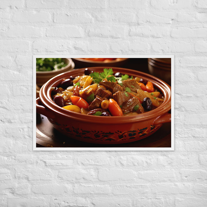 Lamb Tagine Framed poster 🤤 from Yumify.AI