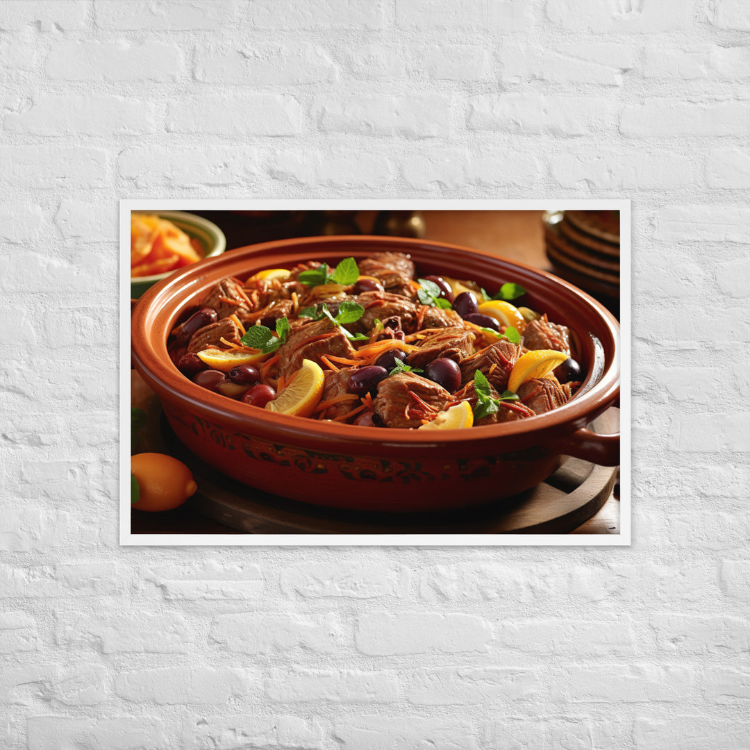 Lamb Tagine Framed poster 🤤 from Yumify.AI