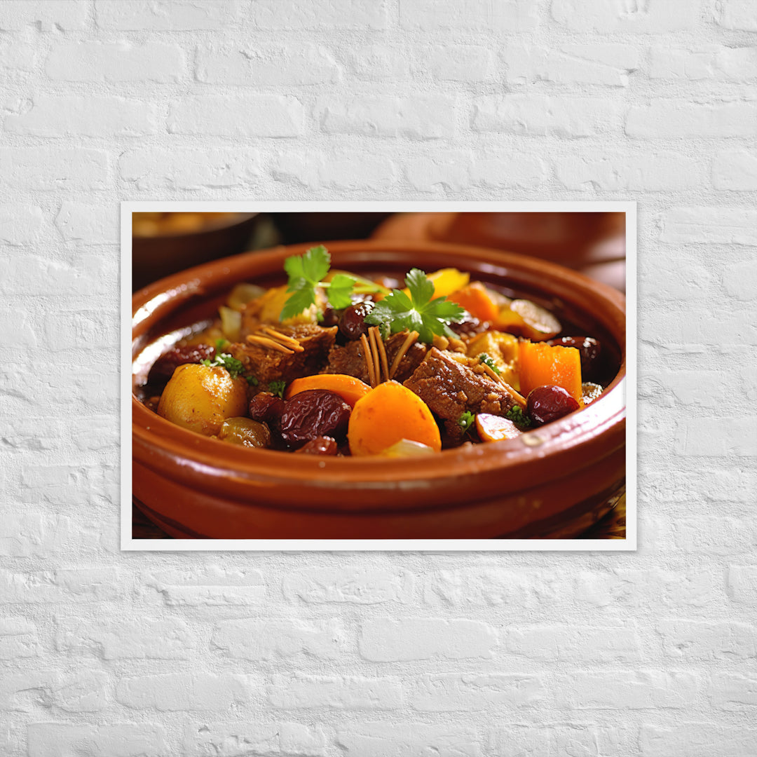 Lamb Tagine Framed poster 🤤 from Yumify.AI